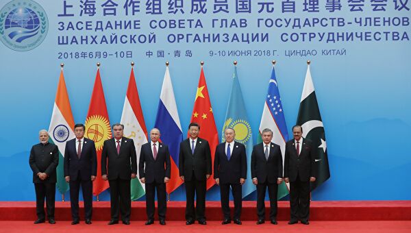 Встреча с руководителями делегаций-участниц заседания Совета министров иностранных дел государств-членов Шанхайской организации сотрудничества