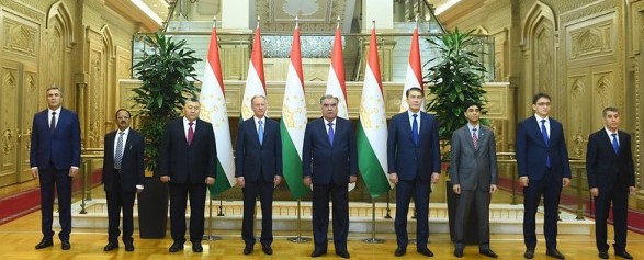 President Emomali Rahmon Meets Heads of Delegations Taking Part in the SCO Security Council Secretaries Meeting