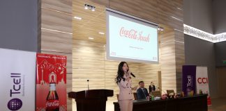 Встреча студентов с представителями компании Соca Cola Таджикистан и Тcell