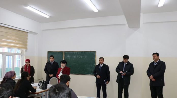 БОЗДИДИ МУОВИНИ ВАЗИРИ МАОРИФ ВА ИЛМ АЗ ДОНИШГОҲИ МИЛЛИИ ТОҶИКИСТОН