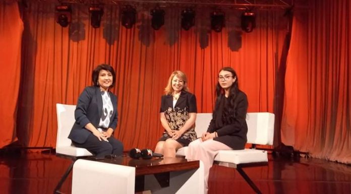 Участие факультета русской филологии на передачи “Тема дня” с Наргис Касымовой