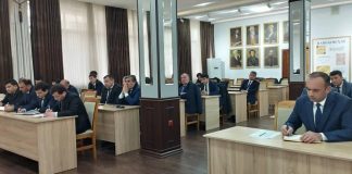 ВОХӮРИИ РЕКТОРИ ДОНИШГОҲ БО ҲАЙАТИ УСТОДОН ВА КОРМАНДОНИ ФАКУЛТЕТИ МУНОСИБАТҲОИ БАЙНАЛХАЛҚӢ