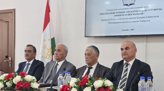 ДИПЛОМАТИЯ ТАДЖИКИСТАНА ДЛЯ УСТОЙЧИВОГО РАЗВИТИЯ И БЕЗОПАСНОСТИ ЦЕНТРАЛЬНОЙ АЗИИ