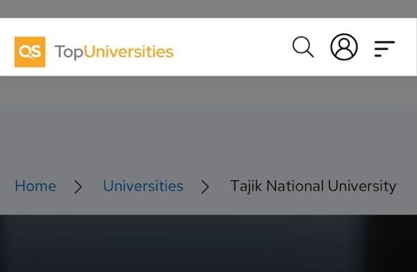 ДОНИШГОҲИ МИЛЛИИ ТОҶИКИСТОН ДАР ҚАТОРИ БЕҲТАРИН ДОНИШГОҲҲОИ “QS” ОСИЁ–2026