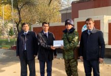 БАРГУЗОРИИ ВОХӮРИИ СУДМАНД БО САРБОЗОНУ АФСАРОНИ ҚИСМИ ҲАРБИИ 02615-и ВАЗОРАТИ МУДОФИА